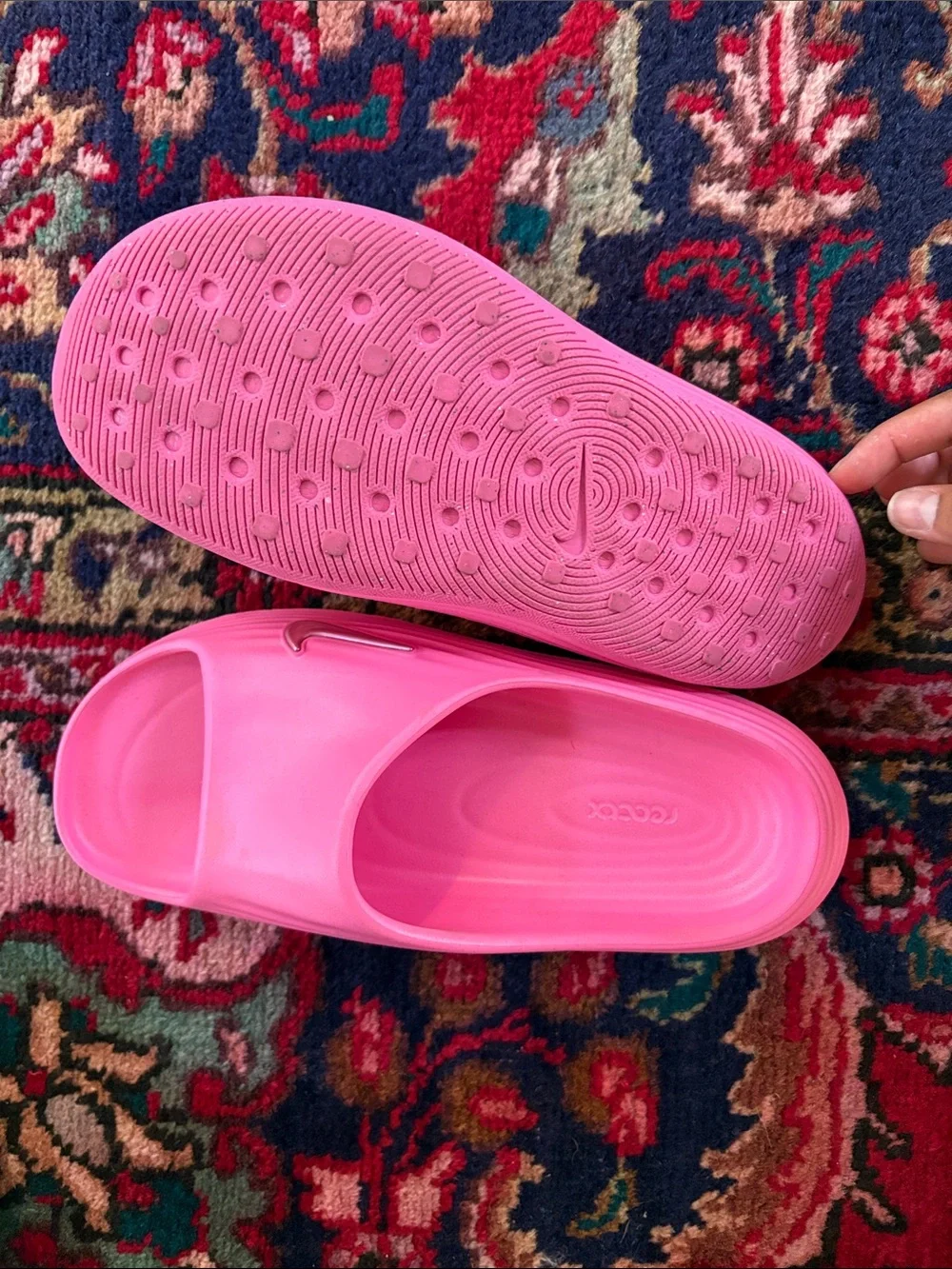 Nike Women's Pink Slide Sandals - Picture 3 of 3